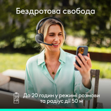 Bluetooth-гарнітура Logitech Zone Wireless 2 ES Graphite (981-001503)