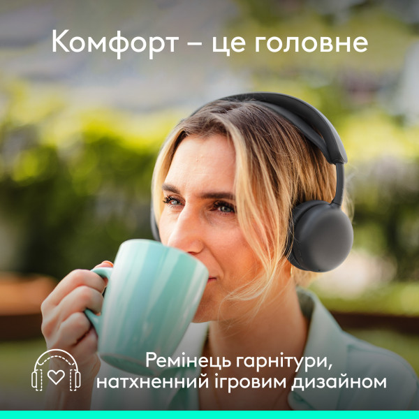 Bluetooth-гарнітура Logitech Zone Wireless 2 ES Graphite (981-001503)
