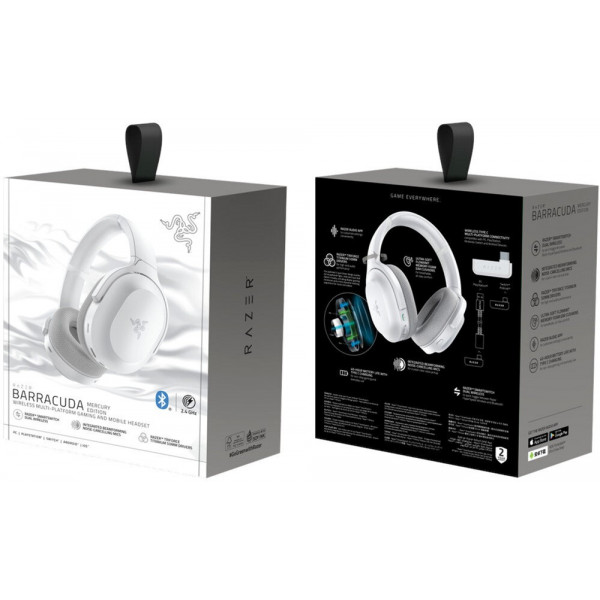 Bluetooth-гарнітура Razer Barracuda Mercury White (RZ04-03790200-R3M1)