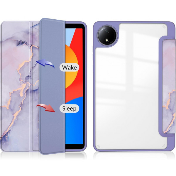 Чохол-книжка BeCover Soft Edge TPU для Xiaomi Redmi Pad SE 8.7 Purple Marble (712577)