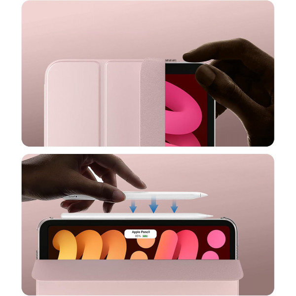 Чохол-книжка BeCover Tri Fold Hard для Apple iPad Mini 7 2024 8.3" Pink (712454)