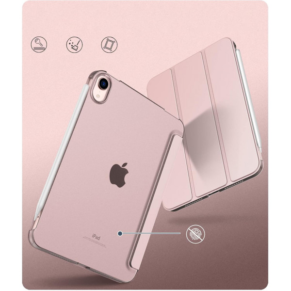 Чохол-книжка BeCover Tri Fold Hard для Apple iPad Mini 7 2024 8.3" Pink (712454)