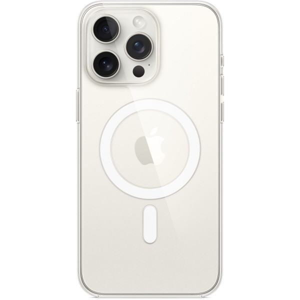 Чохол-накладка Apple Clear Case with MagSafe для Apple iPhone 15 Pro Max Clear (MT233)