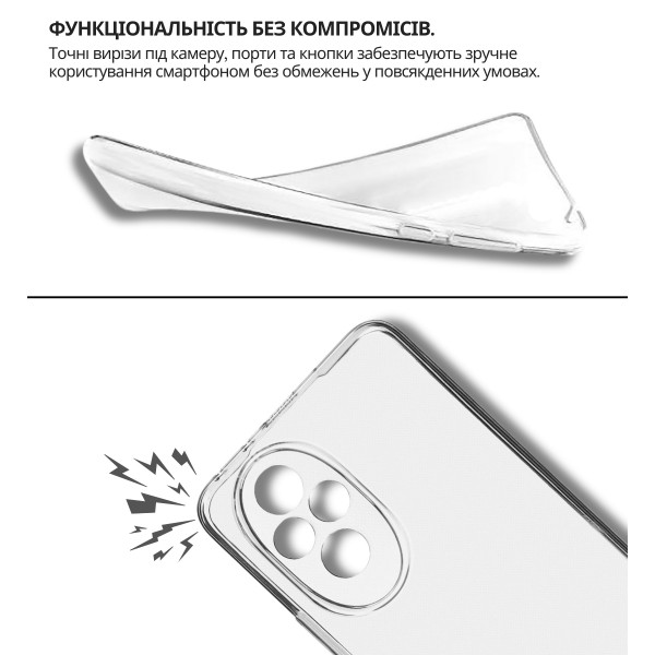 Чохол-накладка BeCover для Honor 200 Transparancy (714943)