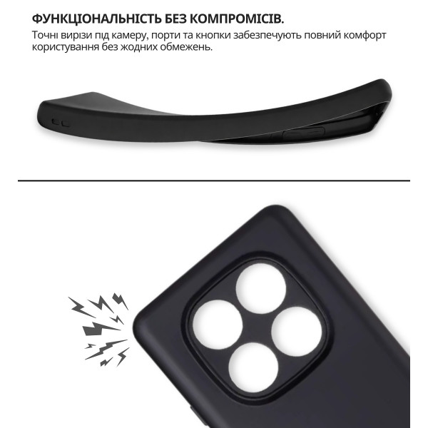 Чохол-накладка BeCover для Xiaomi Redmi Note 15 Pro Plus 5G Black (714976)