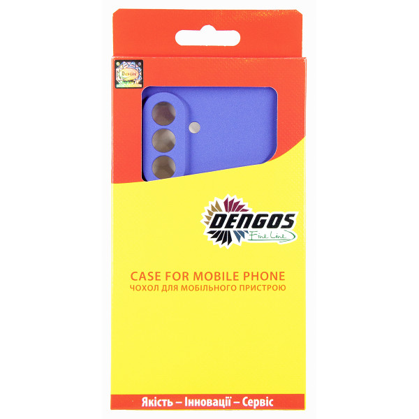 Чохол-накладка Dengos Carbon для Samsung Galaxy A37 5G SM-A376 Violet (DG-KM-201) + захисне скло
