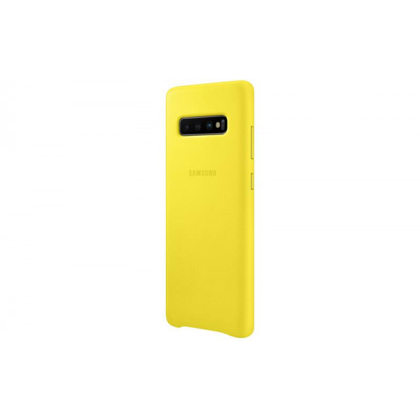 Чохол-накладка Samsung Leather Cover для Samsung Galaxy S10+ SM-G975 Yellow (EF-VG975LYEGRU)