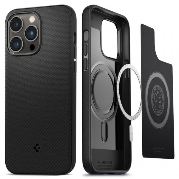 Чохол-накладка Spigen Mag Armor MagFit для Apple iPhone 14 Pro Matte Black (ACS04989)