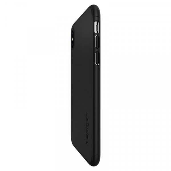 Чохол-накладка Spigen Thin Fit 360 для Apple iPhone XS Max Black (065CS24846) + скло