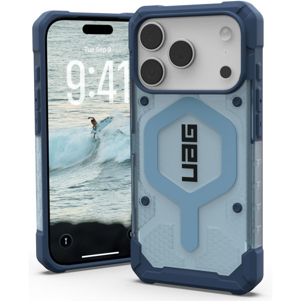 Чохол-накладка UAG Pathfinder Clear MagSafe Bundle для Apple iPhone 17 Pro Blues Lanyard (1145511BV03)