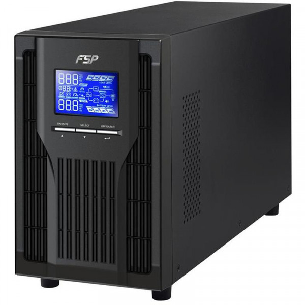 Джерело безперебійного живлення FSP Champ 1K, 1000VA/900W, LCD, USB, 3xSchuko
