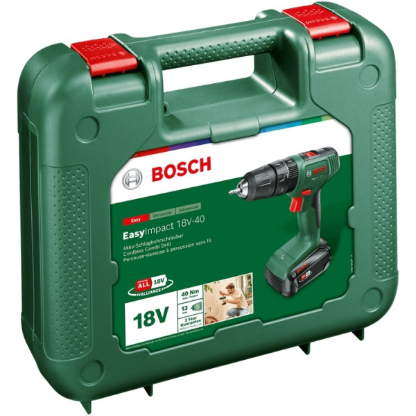 Дриль-шурупокрут Bosch EasyImpact 18V-40 18В (0.603.9D8.101)