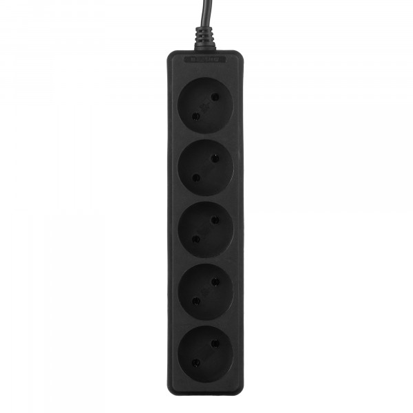Фільтр живлення 2Е (2E-U05M3BK) 5 розетки, 3 м, чорний