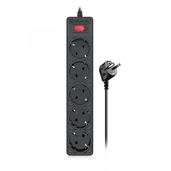 Фільтр живлення REAL-EL RS-Protect 505 3 м Black (EL122300045)