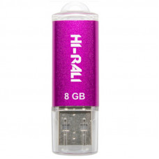 Флеш-накопичувач USB 8GB Hi-Rali Rocket Series Violet (HI-8GBVCVI)