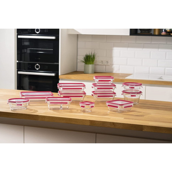 Форма універсальна з кришкою Tefal MasterSeal glass 0.8 л (N1041410)