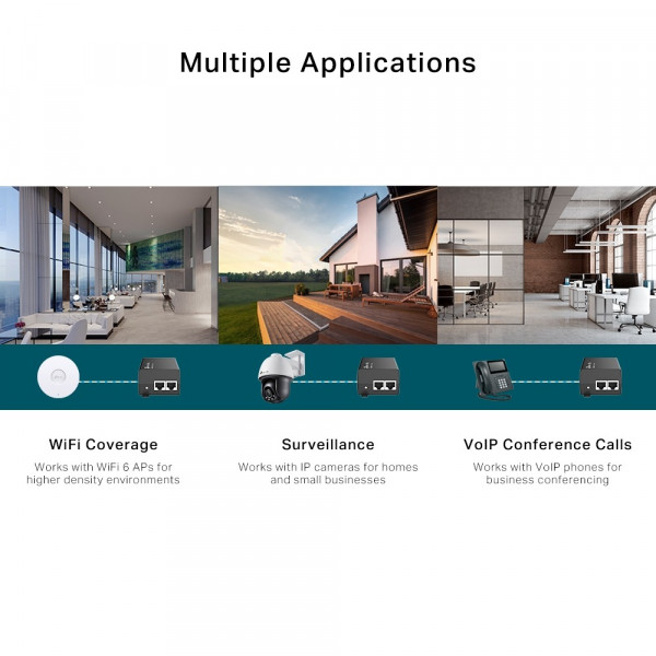 Інжектор 2,5G PoE+ TP-Link POE260S