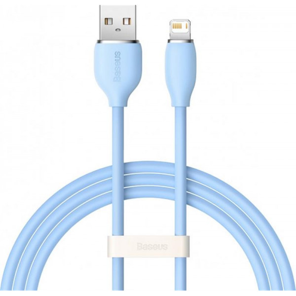Кабель Baseus Jelly Liquid Silica Gel USB - Lightning (M/M), 2.4 A, 2 м, Blue (CAGD000103)