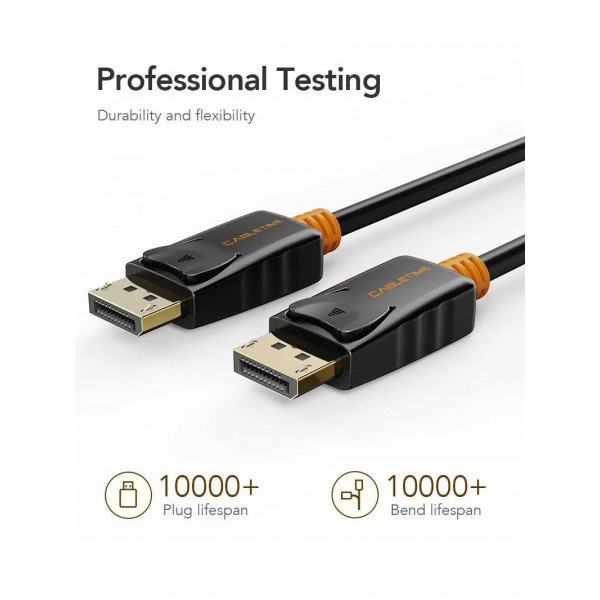 Кабель Cabletime DisplayPort - DisplayPort V 1.2 (M/M), 1.8 м Black (CD21K)