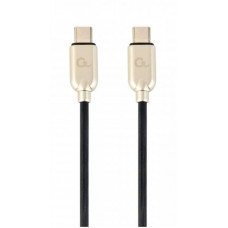 Кабель Cablexpert USB Type-C - USB Type-C (M/M), 1 м, чорний/золотистий (CC-USB2PD60-CMCM-1M)