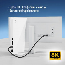 Кабель ColorWay DisplayPort-DisplayPort V1.4 8K 1.5м, Black (CW-CBDP093-BK)