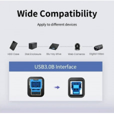 Кабель для принтера Cabletime USB - USB Type-B (M/M), 2 м, Black (CA12L)