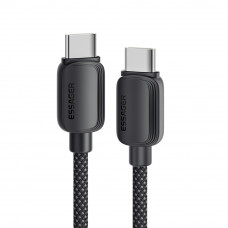 Кабель Essager Breeze USB Type-C - USB Type-C (M/M), 100W, 2 м Black (EXCTT1-WLA01-P)