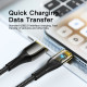 Кабель Essager Interstellar Transparent Design USB - USB Type-C (M/M), 100W, 2 м Black (EXCT-XJA01-P)