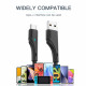 Кабель Essager Rousseau USB - USB Type-C (M/M), 1 м Black (EXCT-LS01)