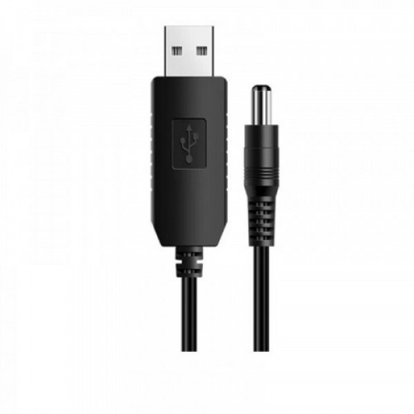 Кабель живлення SK USB-DC5.5mmx2.5 12V 1m Black (10050050422010585.5x2.5)