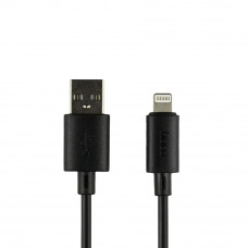 Кабель Hoco X88 Gratified USB - Lightning (M/M), 1 м, Black (6931474783301)