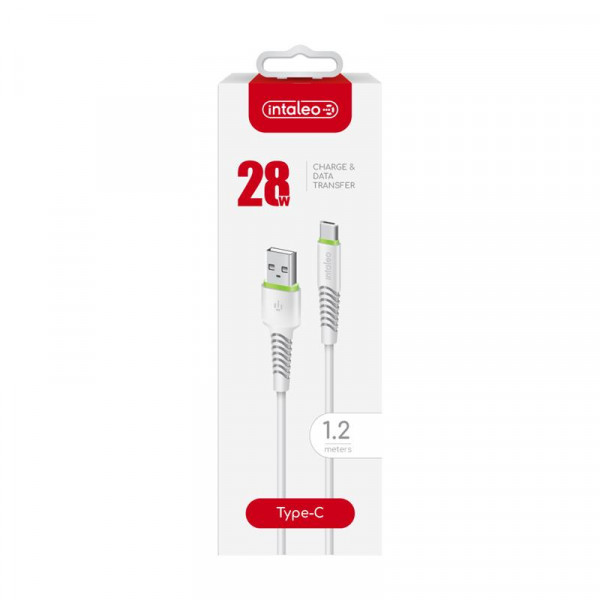 Кабель Intaleo CBFLEXT1 USB - USB Type-C (M/M), 1.2 м, White (1283126568534)