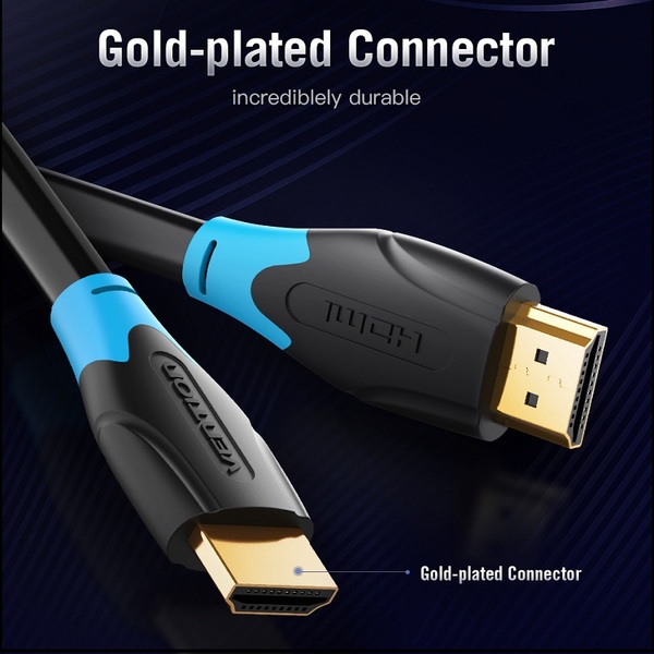 Кабель Vention HDMI - HDMI V2.0 (M/M), 1 м, чорний (AACBF)