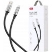 Кабель XO NB251 Liquid Silicone Rubber, USB - Lightning, (M/M), 30W, 1 м, Black (NB251_L_Black)