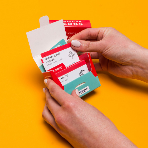 Картки для вивчення англійської мови English Student. Irregular Verbs