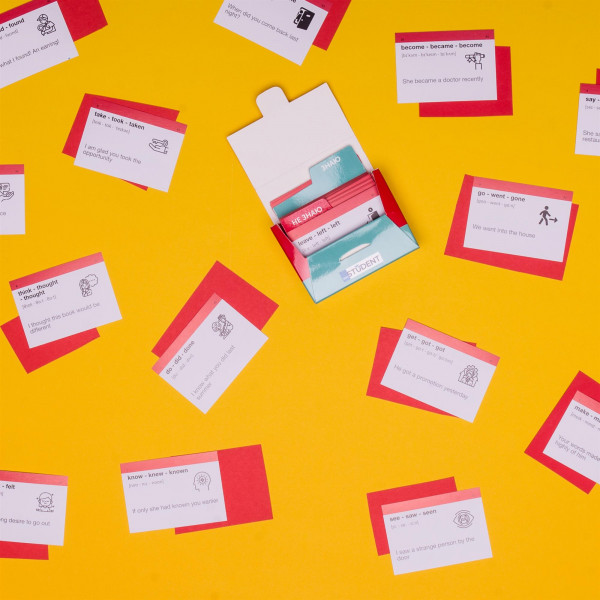 Картки для вивчення англійської мови English Student. Irregular Verbs