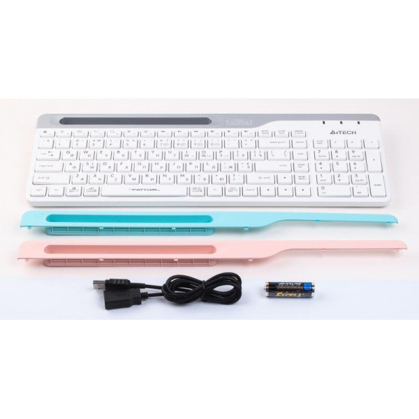 Клавіатура бездротова A4Tech Fstyler FBK25 White