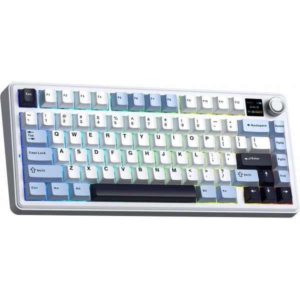 Клавіатура бездротова Aula F75 Max White (6978080501158)