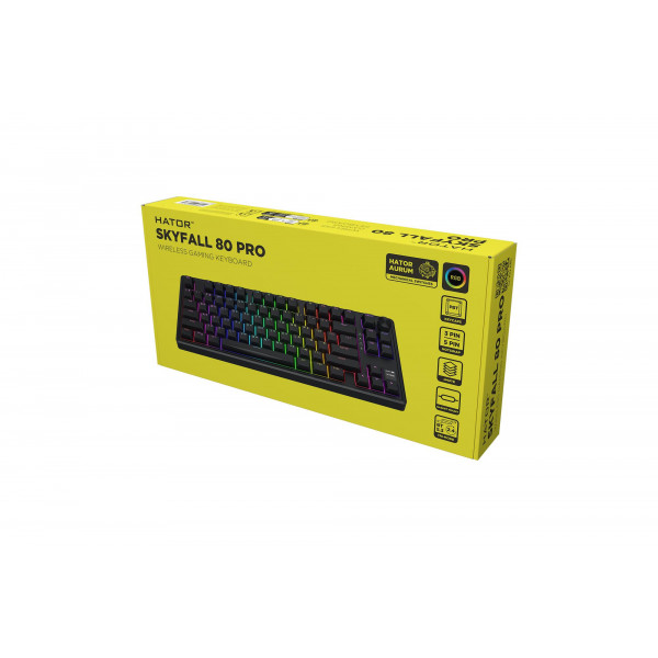 Клавіатура бездротова Hator Skyfall 80 Pro Wireless Black (HTK4181UA)