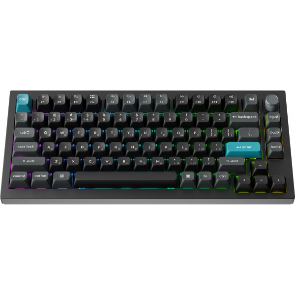 Клавіатура бездротова Keychron Q1 Ultra Keychron Red Switch Black RGB (Q1U-M1-UA)