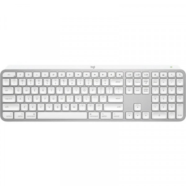 Клавiатура бездротова Logitech MX Keys S for Mac Pale Grey (920-011638)