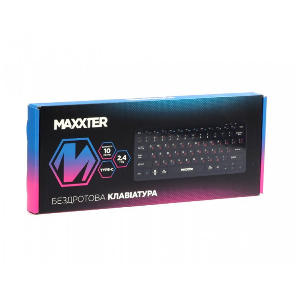Клавiатура Maxxter KBW-C01B-UA Black
