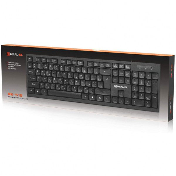 Клавіатура REAL-EL RK-510 Black