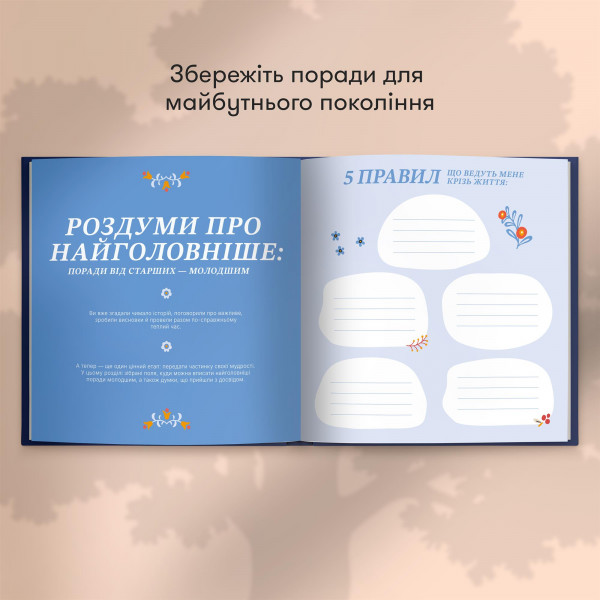 Книга спогадів Orner Історії найкращого тата, темно-синій (orner-3500)