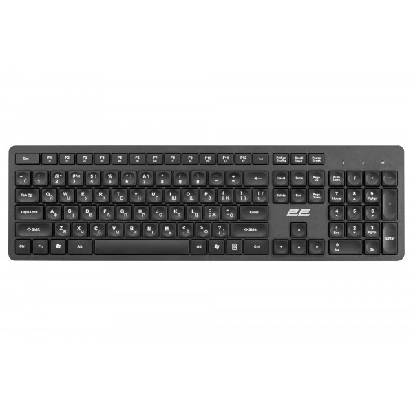 Комплект (клавіатура, мишка) бездротовий 2E MK420 (2E-MK420WB) Black