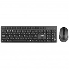Комплект (клавіатура, мишка) бездротовий 2E MK420 (2E-MK420WB) Black