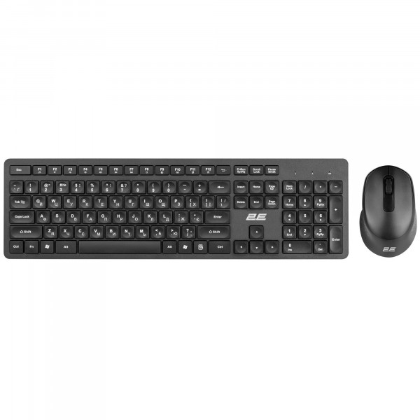 Комплект (клавіатура, мишка) бездротовий 2E MK420 (2E-MK420WB) Black