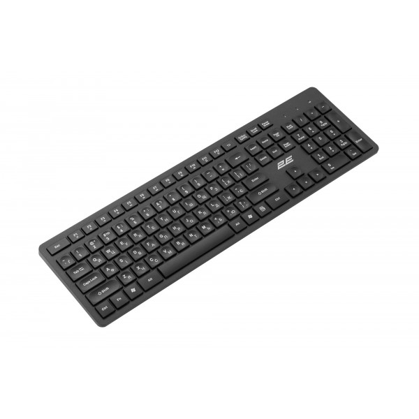 Комплект (клавіатура, мишка) бездротовий 2E MK420 (2E-MK420WB) Black
