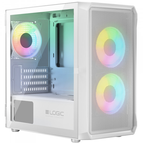 Корпус LogicConcept Portos ARGB Mini White без БЖ (AM-PORTOS-20-0000000-0002)