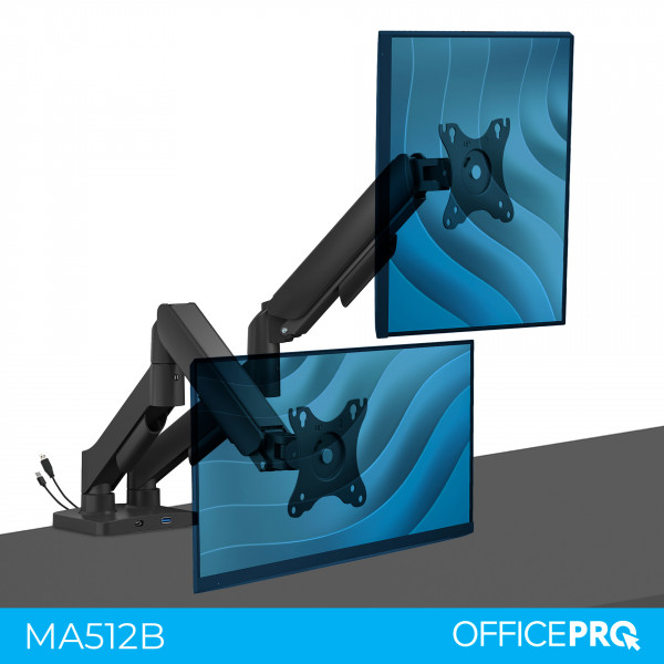 Кронштейн OfficePro MA512B 17-32" Black (VESA100х100)